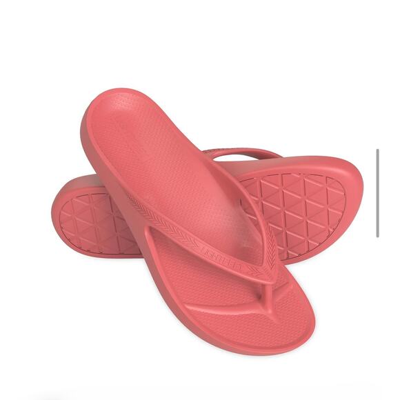 Lightfeet Shoes - Lightfeet Arch Support Flip Flop Orthotic Sandals Melon Pink Women’s Size 10